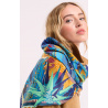 Foulard Medium Cactus Bleu