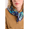Mini Foulard Cactus Bleu