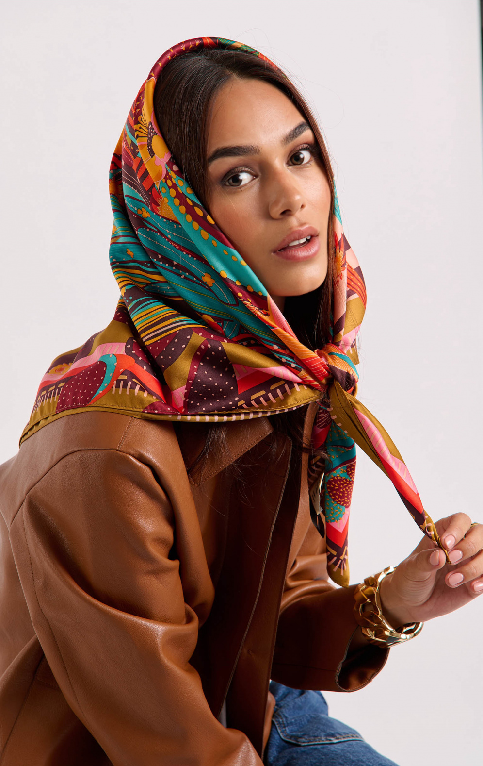 Foulard Medium Cactus Orange