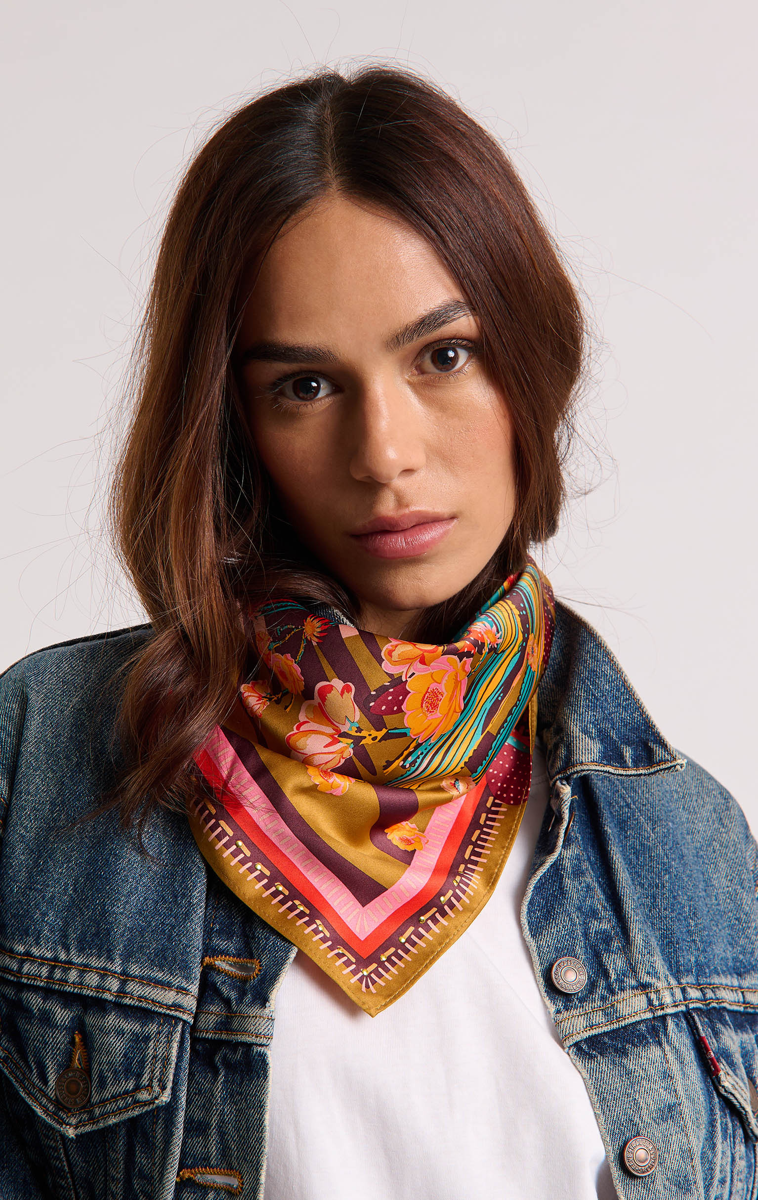 Mini Foulard Cactus Orange