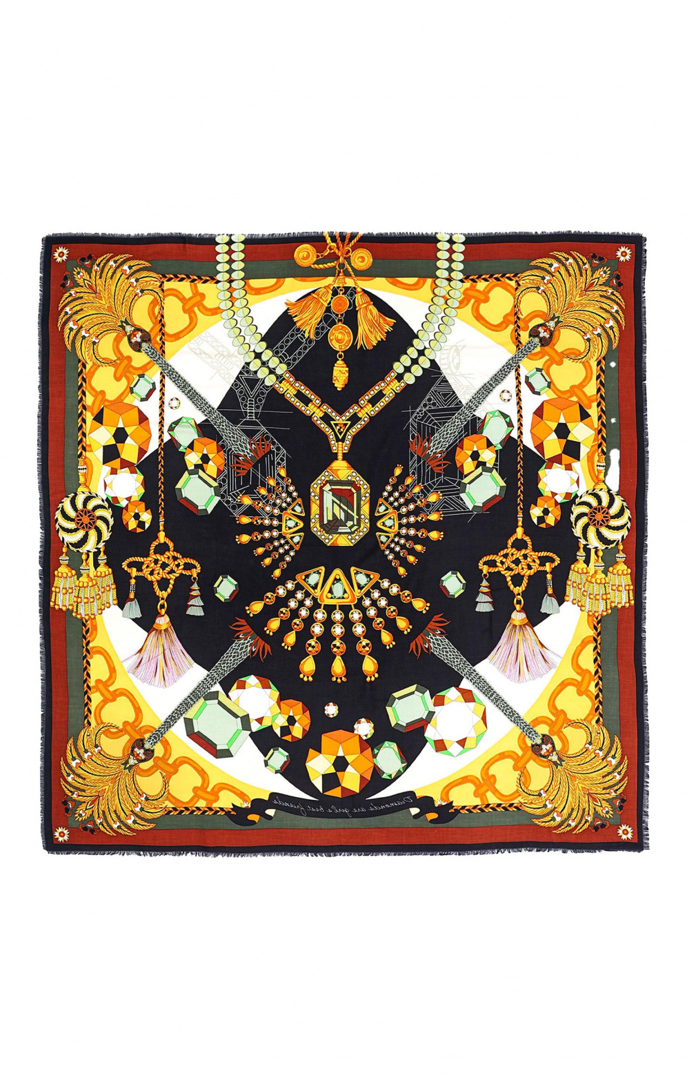 Foulard Diamonds Noir