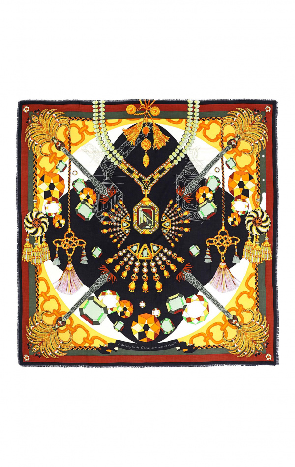 Foulard Diamonds Noir