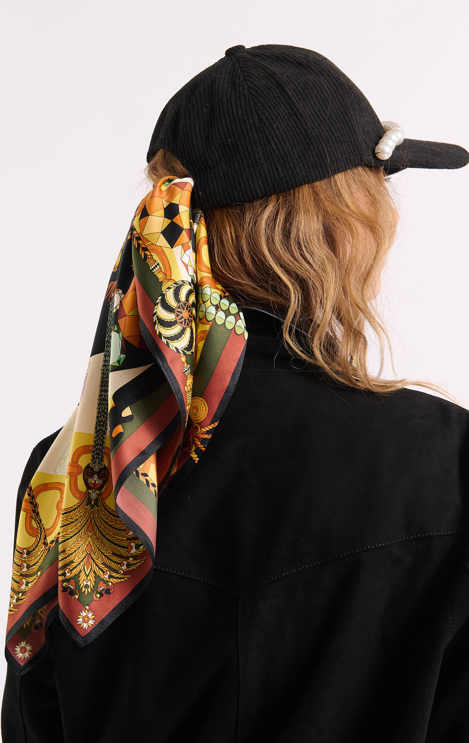 Mini Foulard Diamonds Noir