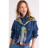 Foulard Medium Jardin d'hiver Bleu