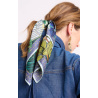 Mini Foulard Jardin d'hiver Bleu