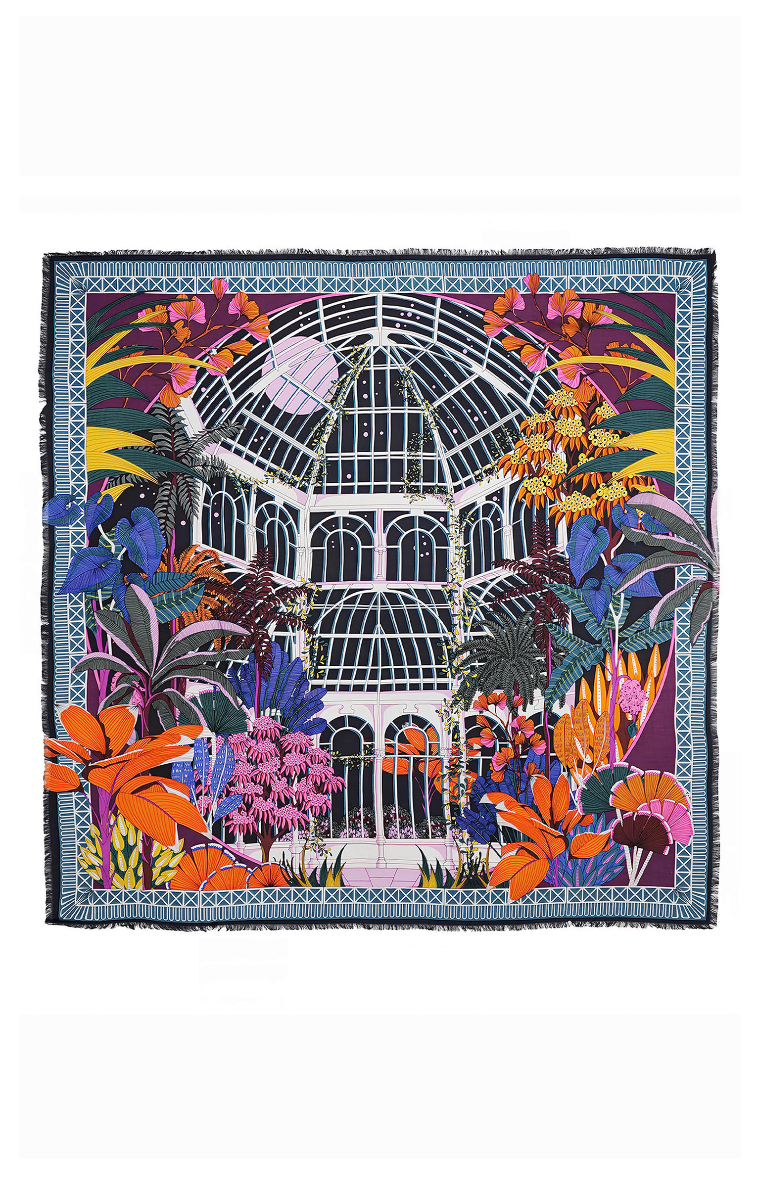 Foulard Jardin d'hiver Noir