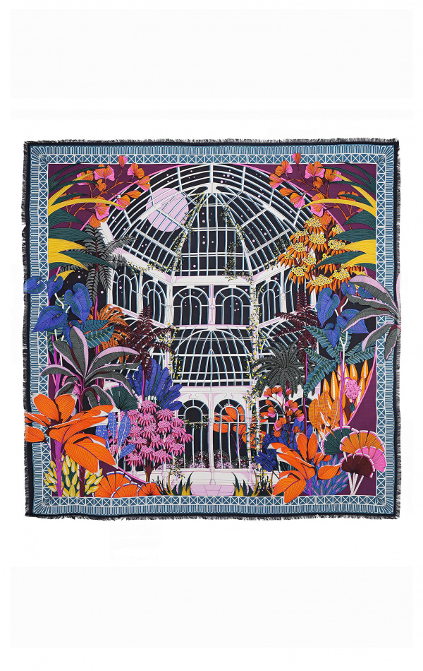 Foulard Jardin d'hiver Noir