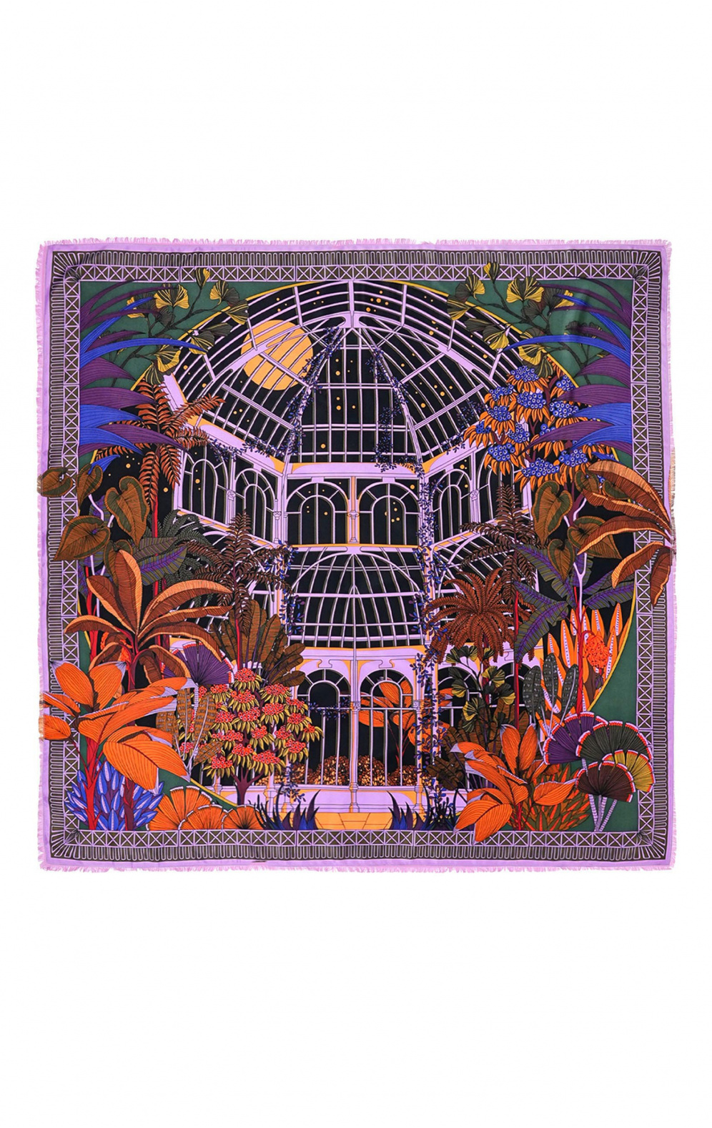 Foulard Jardin d'hiver Violet