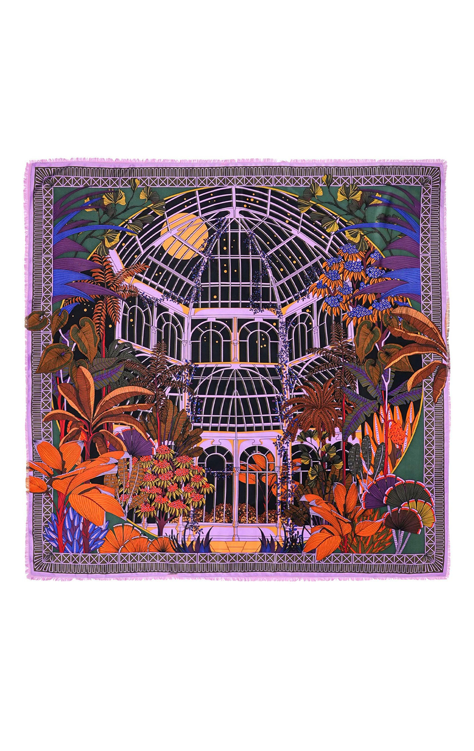 Foulard Jardin d'hiver Violet