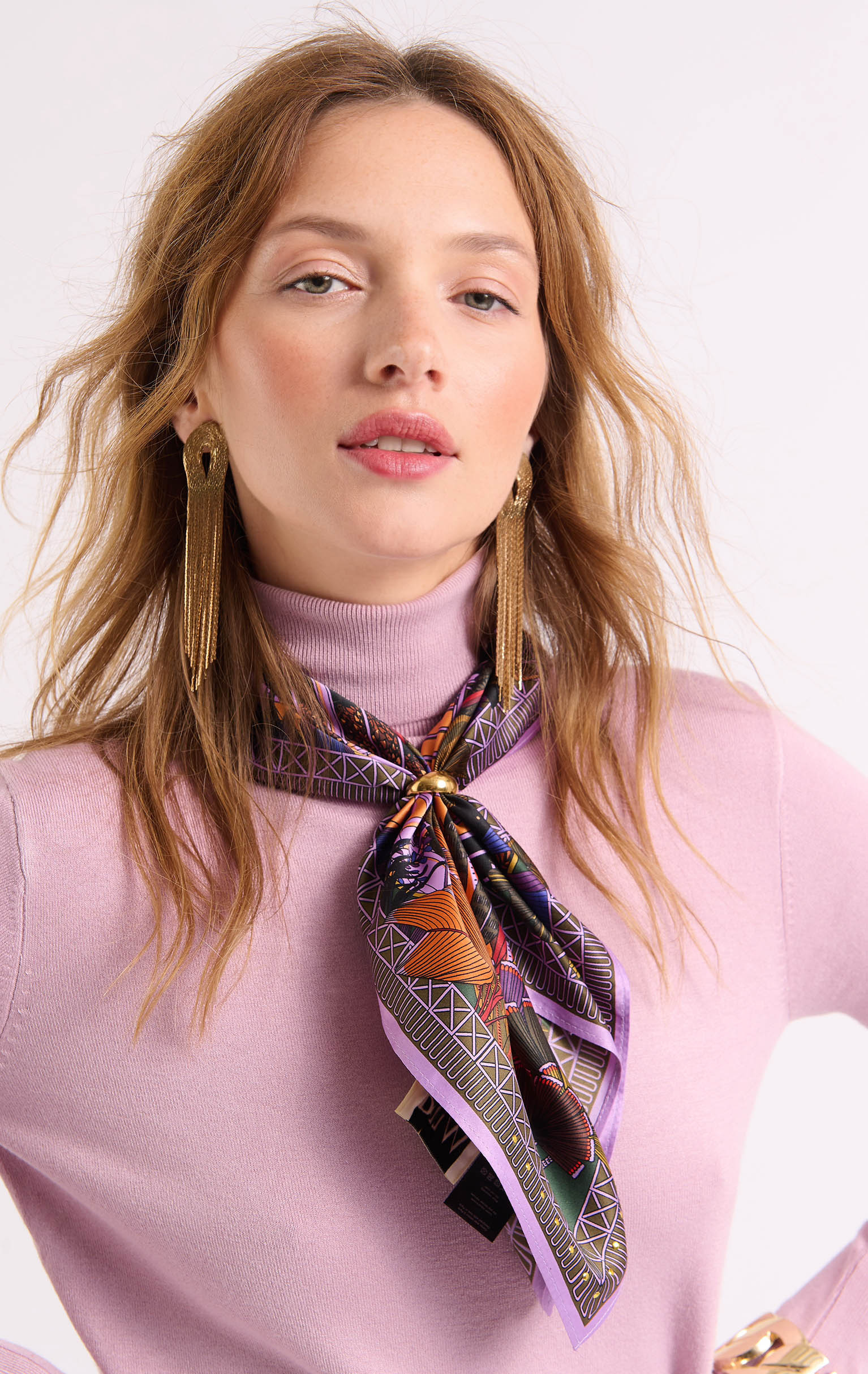 Mini Foulard Jardin d'hiver Violet