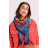 Foulard Machu Pichu Bleu