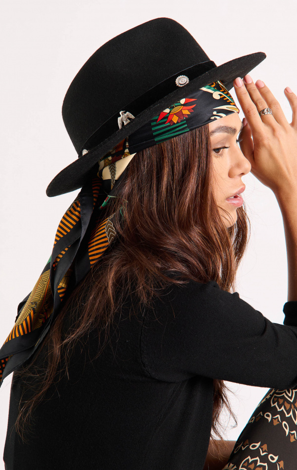 Foulard Medium Machu Pichu Noir