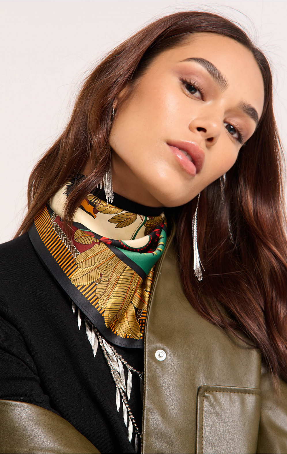 Mini Foulard Machu Pichu Noir