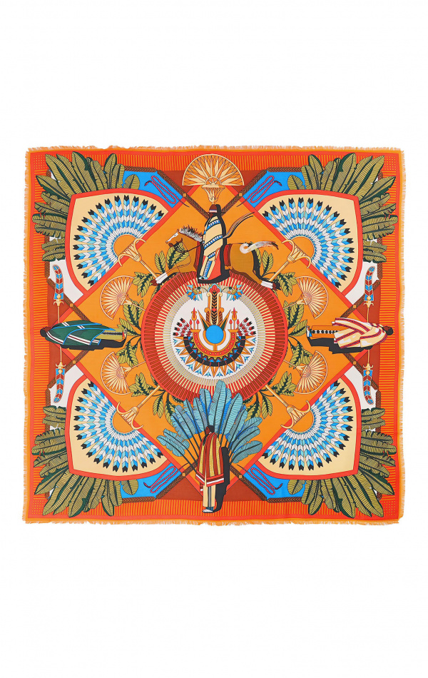 Foulard Machu Pichu Ocre
