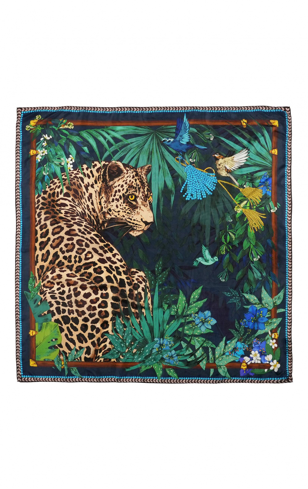 Foulard Panthere Bleu