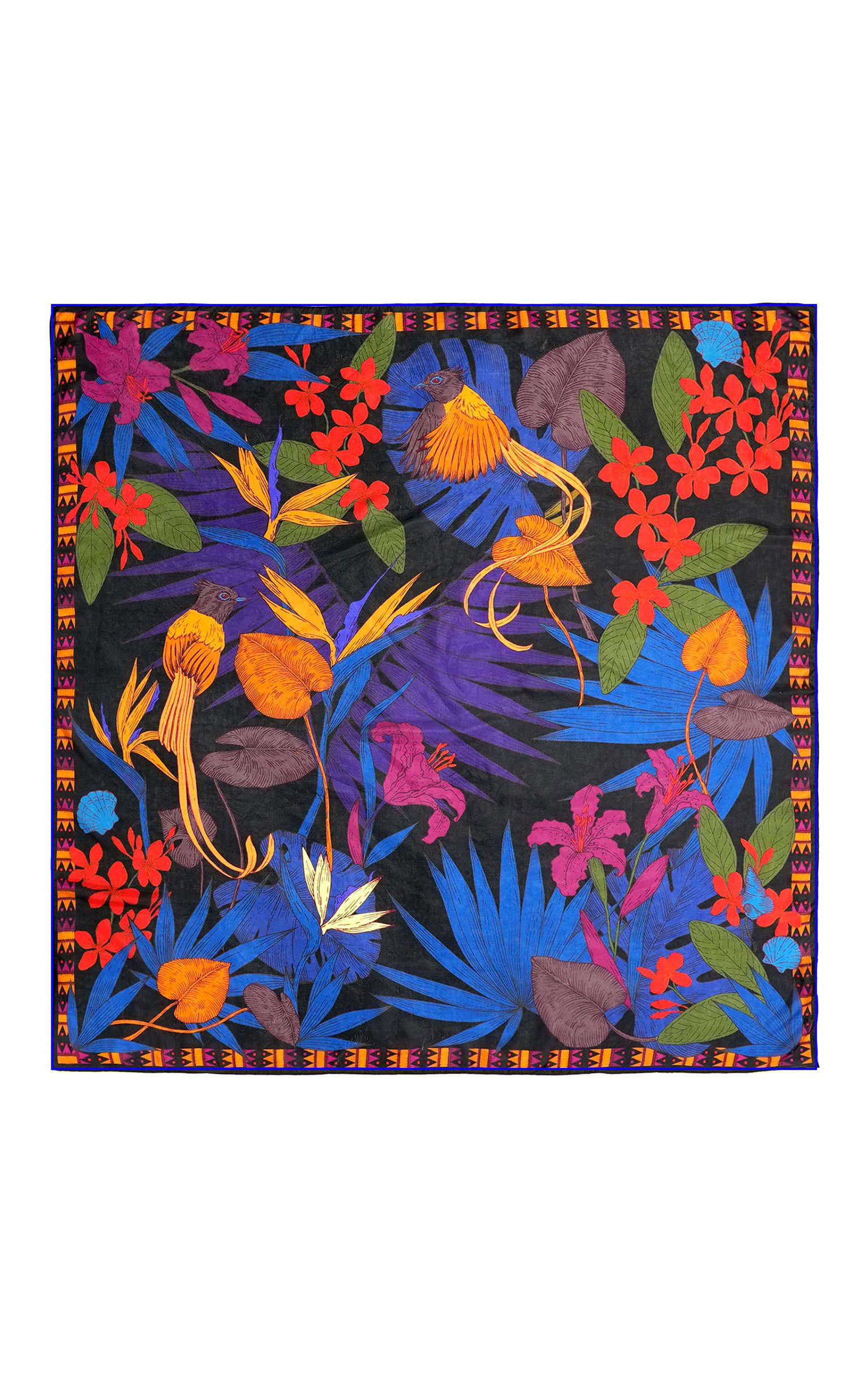 Foulard Petal Noir