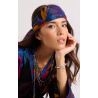 Foulard Medium Petal Noir