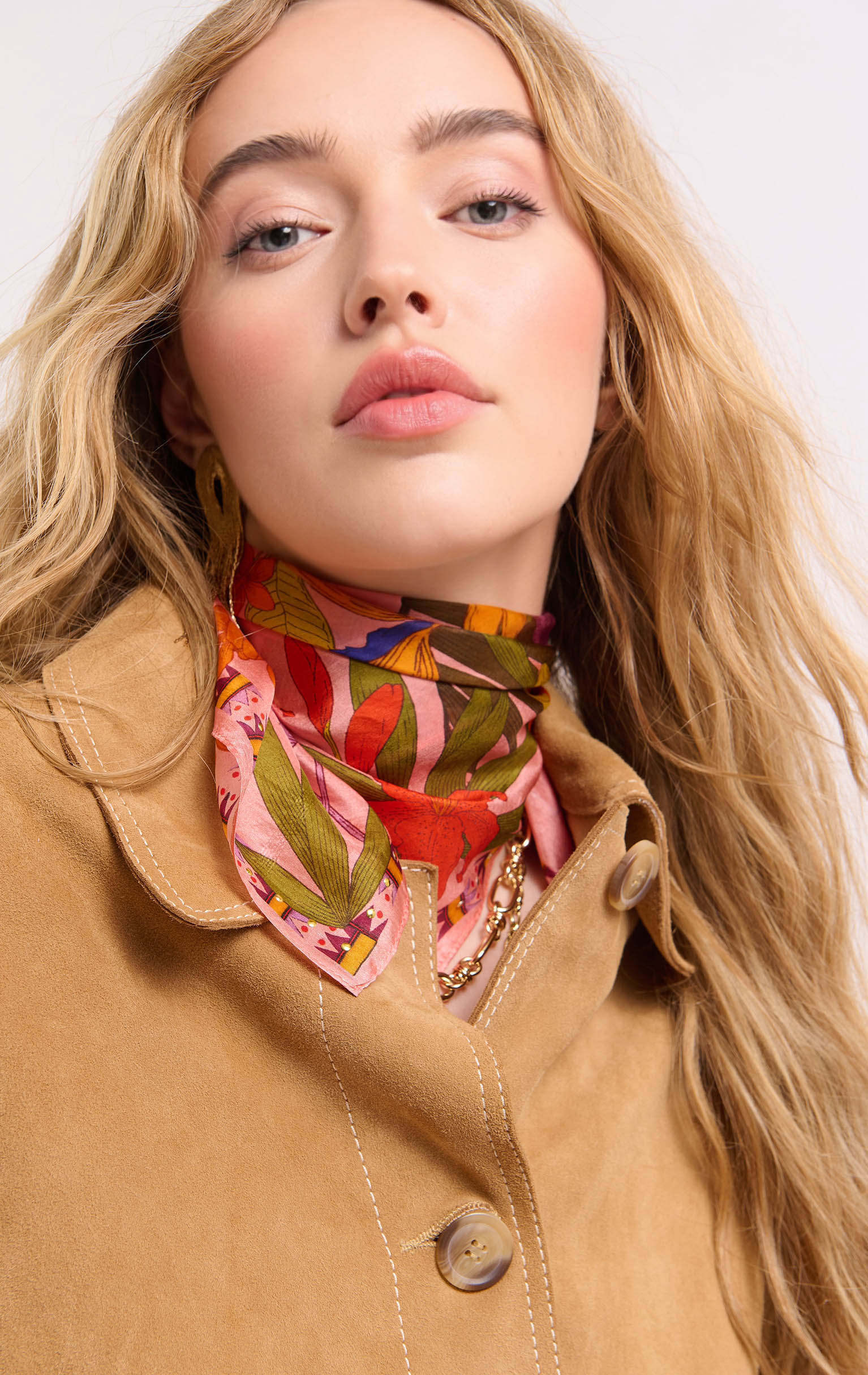 Mini Foulard Petal Rose