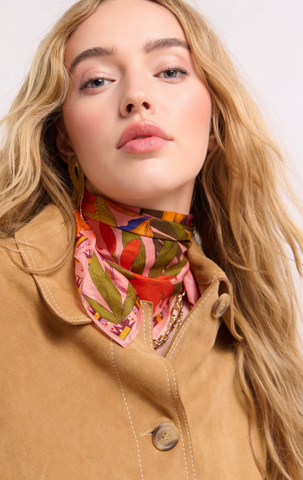 Mini Foulard Petal Rose