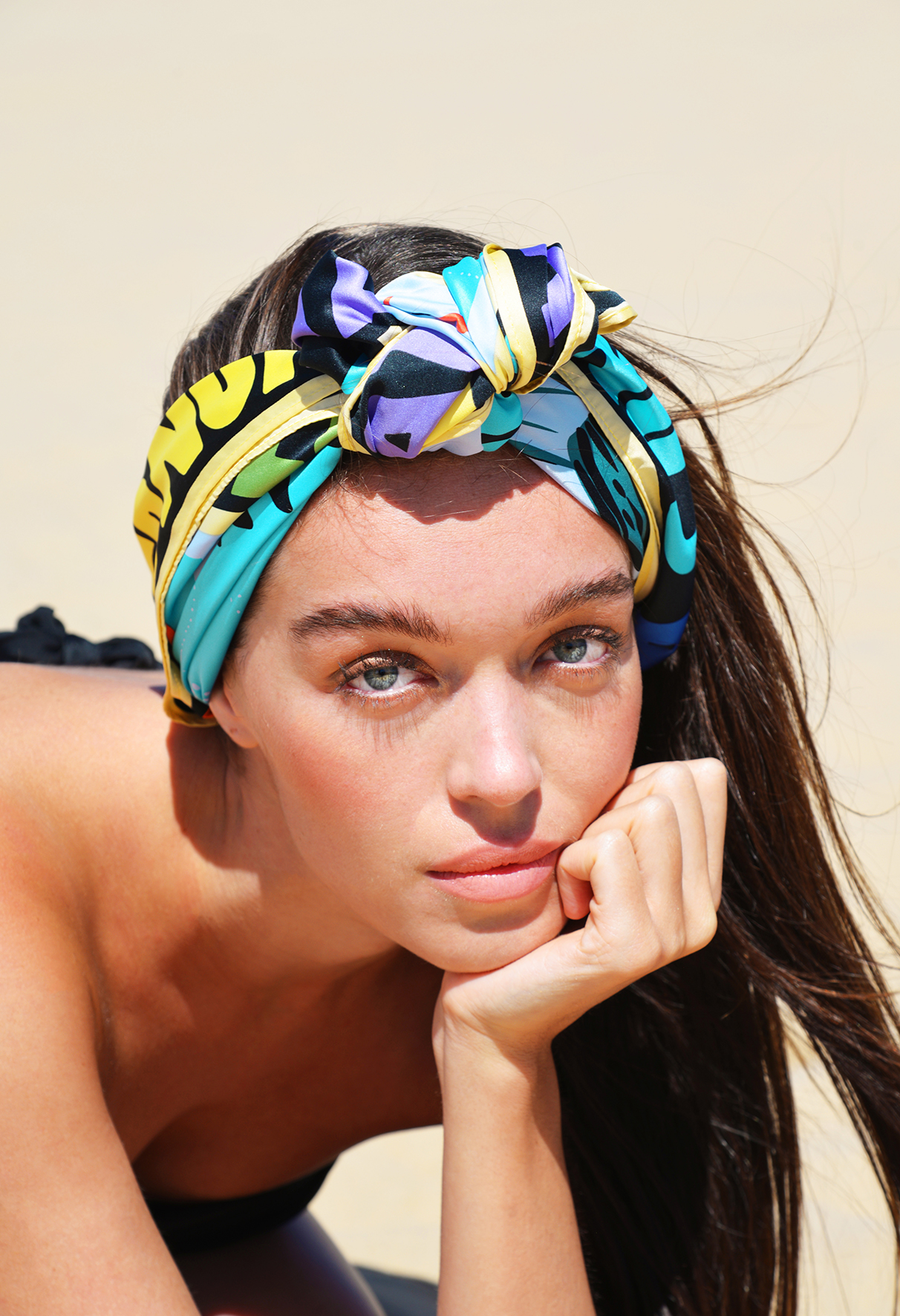 Mini foulard attache cheveux